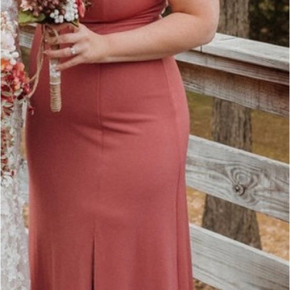 Birdy Grey Strapless Terracotta Dress